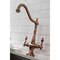 Kingston Brass KS177ALBSAC Heritage 2-Handle Kitchen Faucet W/ Brass Sprayer, Copper KS177ALBSAC - alternate 6